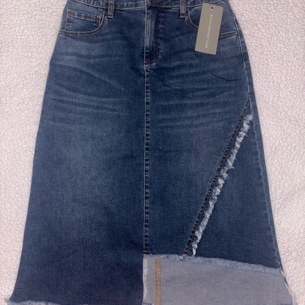 Denim A-Line Skirt
